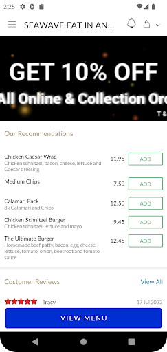 SEAWAVE EAT IN AND TAKEAWAY