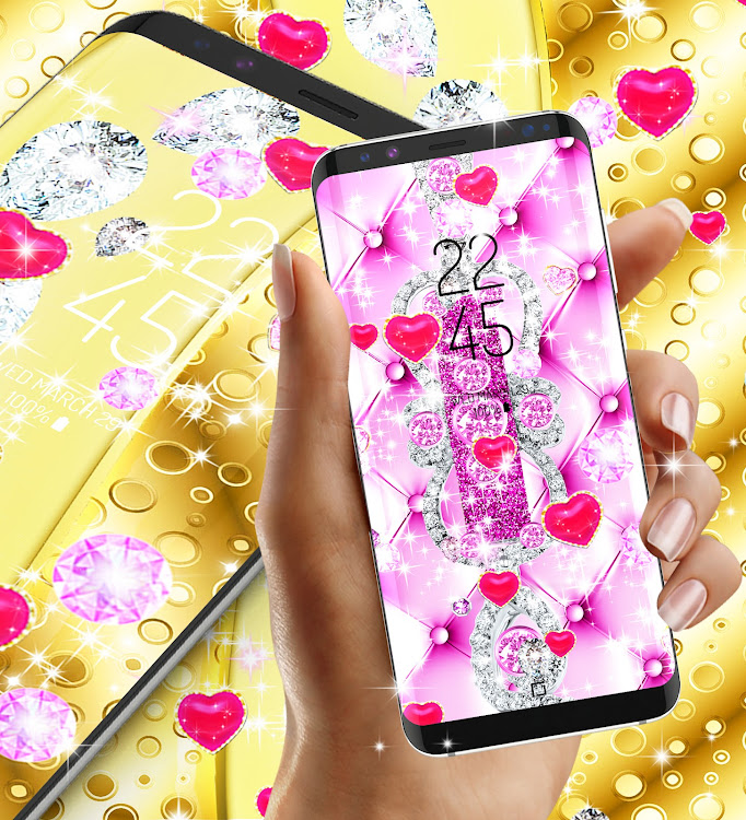 Golden diamond heart wallpaper by Live wallpapers for everyone - (Android  Apps) — AppAgg