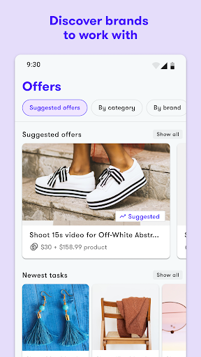 Billo Creator - Sell Content Screen 2