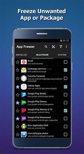 Android application App Freezer screenshort