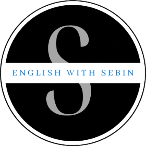 English with Sebin logo