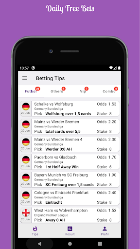 Betting Tips Screen 2