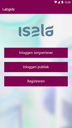 Android application Isala Lab screenshort