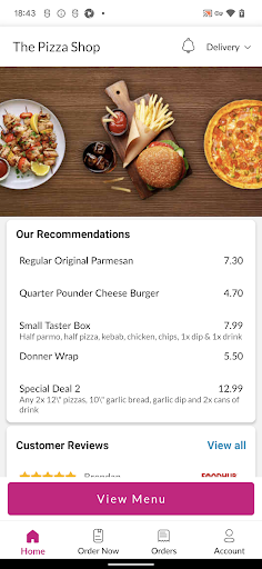 The Pizza Shop Screen 2