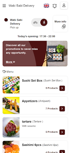 Wabi Sabi Delivery Screen 2