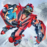 Future Flying City Robot Transform Rescue Missions icon