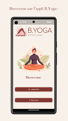 Android application B.Yoga screenshort