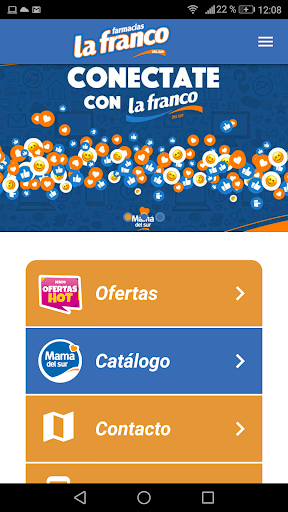 Android application Farmacias La Franco screenshort