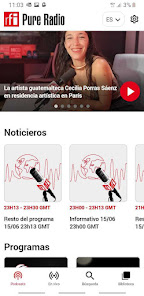 Captura de Pantalla 1 RFI Pure Radio - Podcasts android