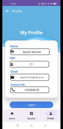 Android application Navchetna screenshort