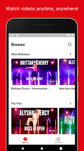 Android application TMILLY TV - Learn To Dance screenshort
