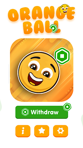 Android application Jump Get Robux Orange Ball RBX screenshort