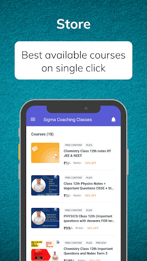 Sigma Coaching Classes Screen 3