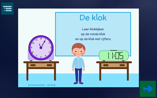 Android application De klok screenshort