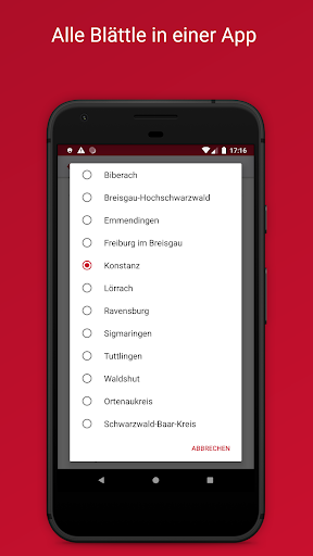 Android application My eBlättle screenshort