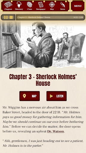 Android application Sherlock Mysteries screenshort