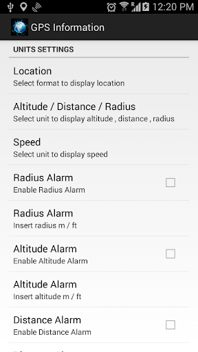GPS Sensor Screen 3