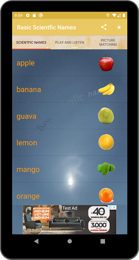 Basic scientific names