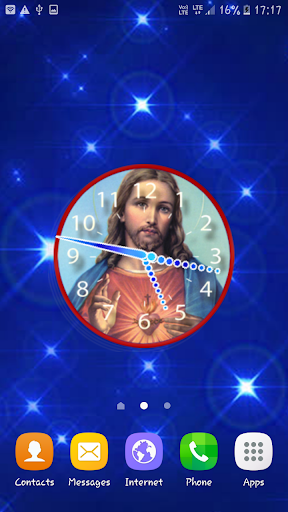 Lord Jesus Clock LiveWallpaper Screen 3