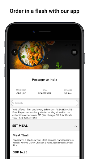 Android application Passage to India Leicester screenshort