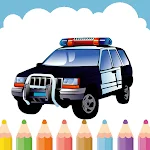 Cover Image of ดาวน์โหลด Police Car Coloring Book  APK