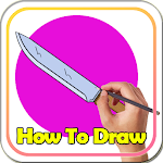 Cover Image of Herunterladen How to Draw Knife - Easy Drawing Tutorial 1.1 APK