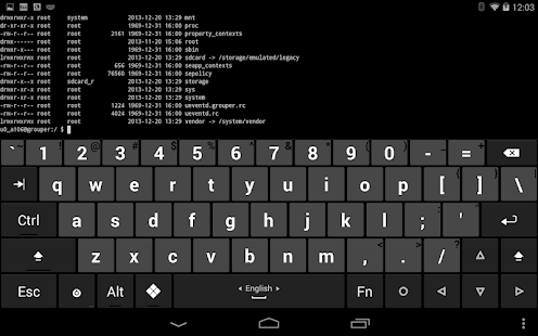 Hacker's Keyboard Screenshot