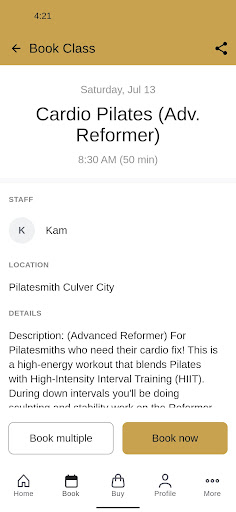 Pilatesmith Screen 3