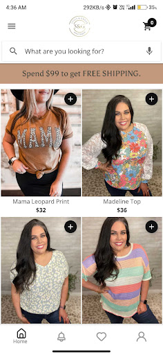 Android application Style and Grace Boutique screenshort
