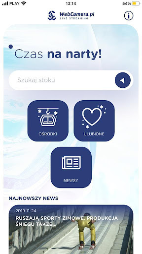 Android application WebCamera Ski - Dla narciarzy screenshort