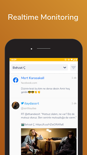 Android application Monitera Listen screenshort