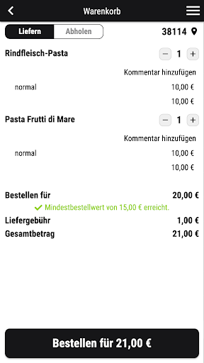 Ale Handgemachte Pizza Screen 2