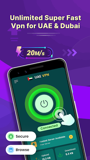 Android application UAE VPN - Fast Vpn for Dubai screenshort