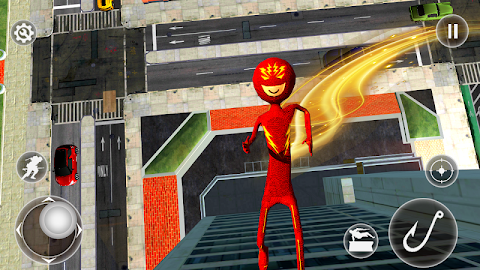 Rope Hero Crime City - Flash Stickman Speed Heroのおすすめ画像5