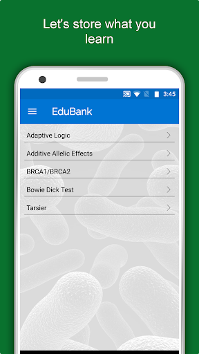 Screenshot of Microbiology Dictionary App