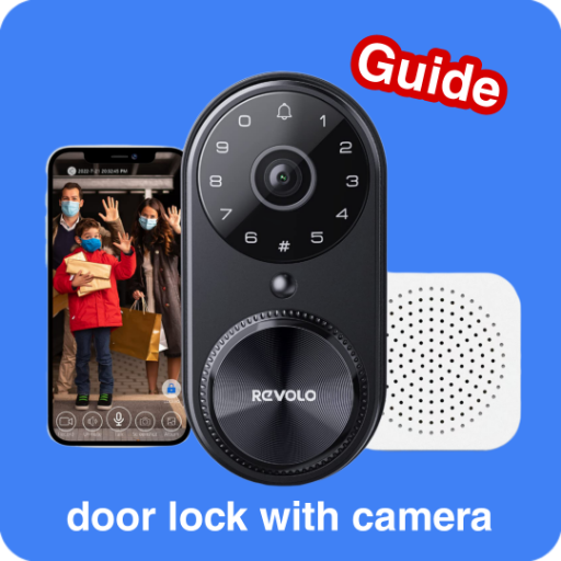 door lock with camera guide logo