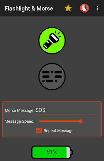 Flashlight & Morse Screen 2