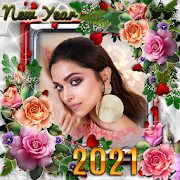 Happy new year photo frame 2021