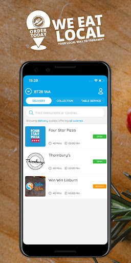 Android application We Eat Local screenshort