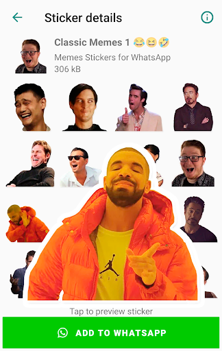Meme Stickers for WhatsApp Screenshot 3 - AppWisp.com