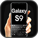 Black Galaxy S9 Keyboard Theme