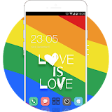 Rainbow Pride Theme:Love wins wallpaper for Androd icon