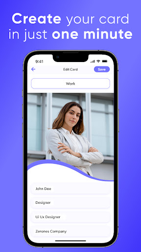 vBiz - Digital Business Card Screen 2