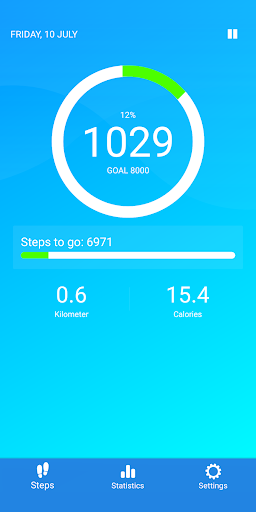 Android application Pedometer - steps counter screenshort