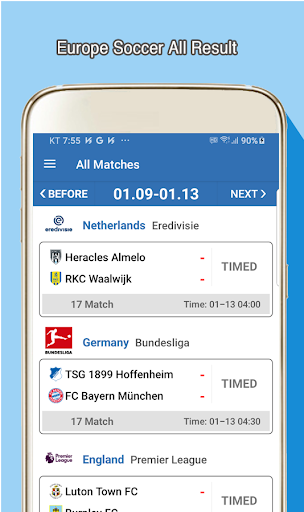 Football Live - Europe League Screen 3