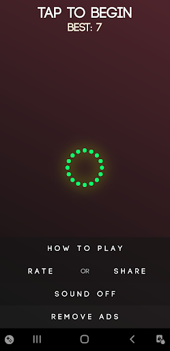 Android application Linear Smash screenshort