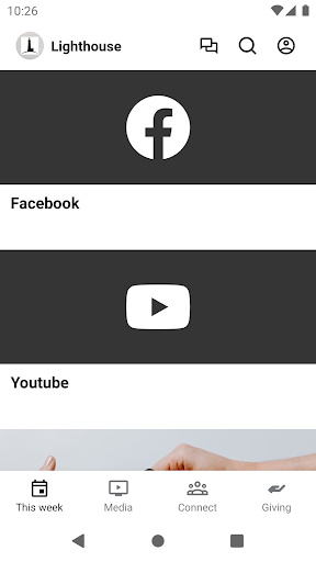 Android application Springs Lighthouse screenshort