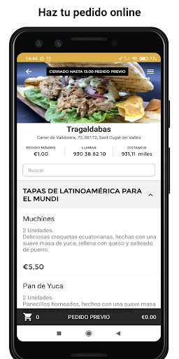 Android application Tragaldabas screenshort