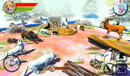 Wolf Simulator 3D - Arctic Animal Wildlife Games 1.9 screenshots 7