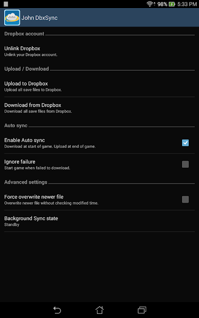 Screenshot 3 John DataSync android